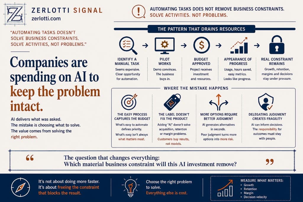 Companies Are Spending on AI to Leave the Problem Intact